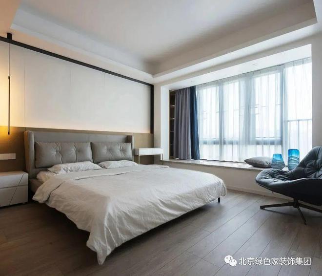 绿色家装饰开云 开云体育 115㎡现代风装修明亮优雅大方舒适！(图7)