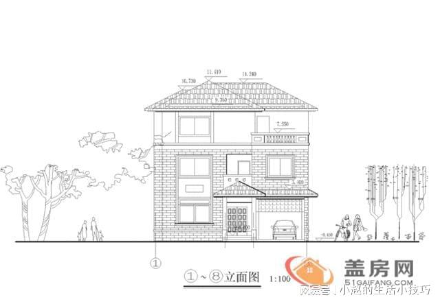 开云体育 开云平台经典120平米农村房屋设计图三层带车库仅需20万(图2)