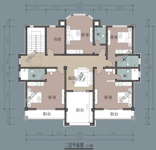 6套二层农村建房图纸方正户型大气实用我却还是更爱L型小院！开云体育 开云平台(图7)