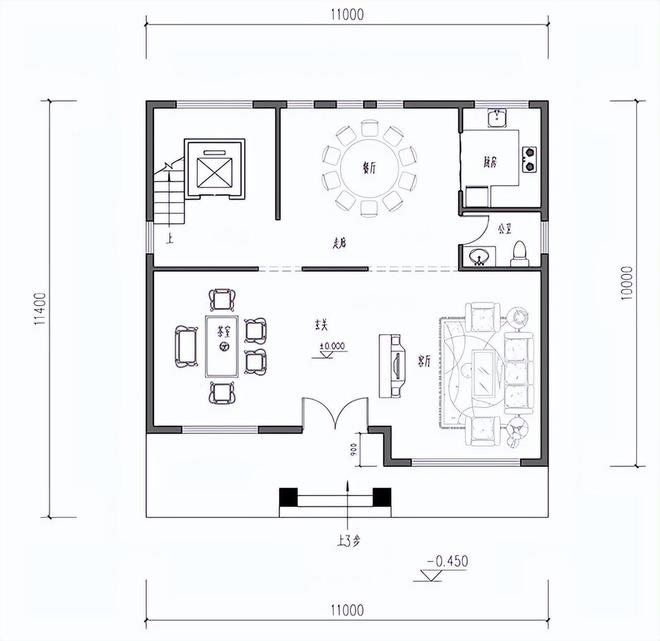 开云 开云体育平台30套农村自建房别墅设计图占地110平方米左右造价只要20万起(图2)