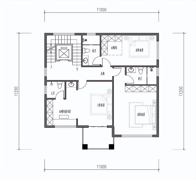 开云 开云体育平台30套农村自建房别墅设计图占地110平方米左右造价只要20万起(图3)