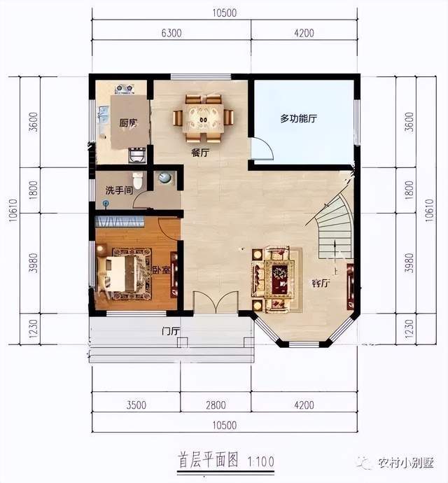 开云APP 开云官网入口预算20万也能建“豪宅”15套小宅基地二层农村自建房别墅设计图(图5)